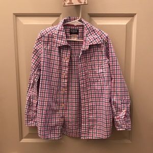 Oshkosh Gingham Print Oxford pink & blue